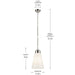 Myhouse Lighting Kichler - 52661PN - One Light Pendant - Marsailli - Polished Nickel