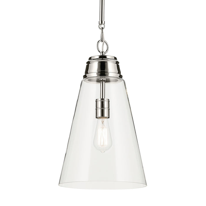 Myhouse Lighting Kichler - 52661PNCLR - One Light Pendant - Marsailli - Polished Nickel