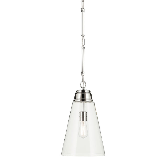 Myhouse Lighting Kichler - 52661PNCLR - One Light Pendant - Marsailli - Polished Nickel