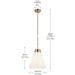 Myhouse Lighting Kichler - 52662CPZ - One Light Pendant - Marsailli - Champagne Bronze