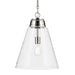 Myhouse Lighting Kichler - 52662PNCLR - One Light Pendant - Marsailli - Polished Nickel