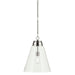 Myhouse Lighting Kichler - 52662PNCLR - One Light Pendant - Marsailli - Polished Nickel