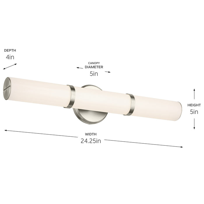 Myhouse Lighting Kichler - 55188NILED - LED Linear Bath - Rosh - Brushed Nickel