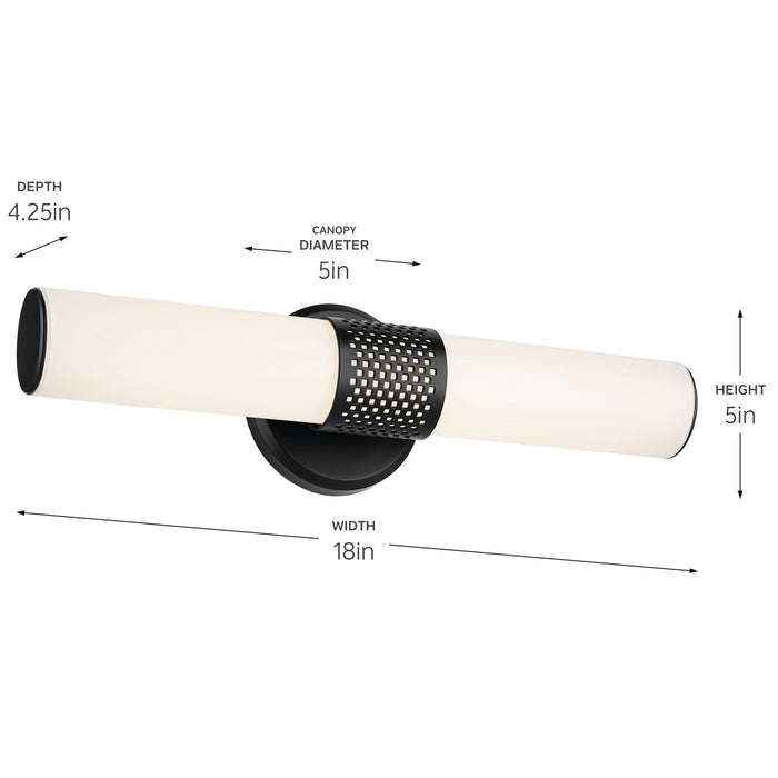 Myhouse Lighting Kichler - 55191BKLED - LED Bath Bar - Sashi - Black