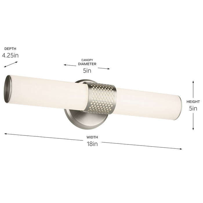 Myhouse Lighting Kichler - 55191NILED - LED Bath Bar - Sashi - Brushed Nickel