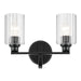 Myhouse Lighting Kichler - 55225BKFLU - Two Light Bath - Gioe - Black