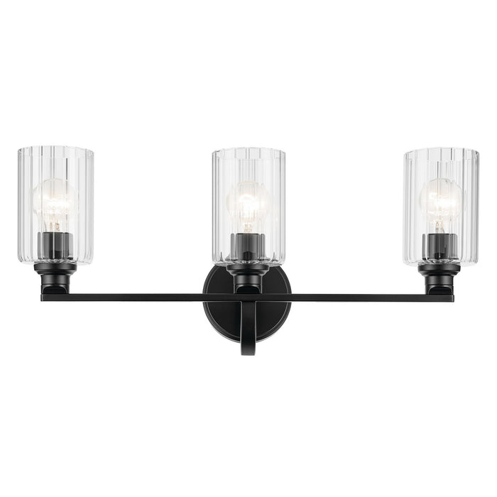 Myhouse Lighting Kichler - 55226BKFLU - Three Light Bath - Gioe - Black