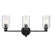 Myhouse Lighting Kichler - 55226BKFLU - Three Light Bath - Gioe - Black
