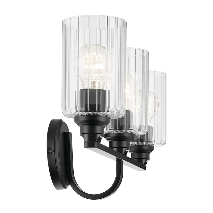 Myhouse Lighting Kichler - 55226BKFLU - Three Light Bath - Gioe - Black