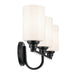 Myhouse Lighting Kichler - 55226BK - Three Light Bath - Gioe - Black