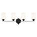 Myhouse Lighting Kichler - 55227BK - Four Light Bath - Gioe - Black