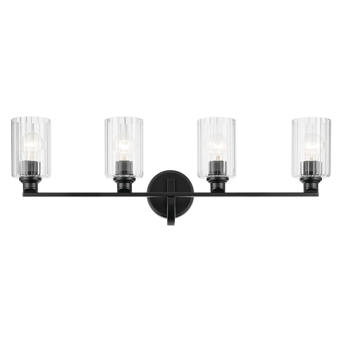 Myhouse Lighting Kichler - 55227BKFLU - Four Light Bath - Gioe - Black