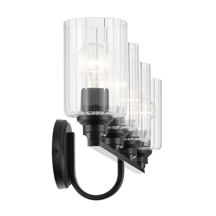 Myhouse Lighting Kichler - 55227BKFLU - Four Light Bath - Gioe - Black