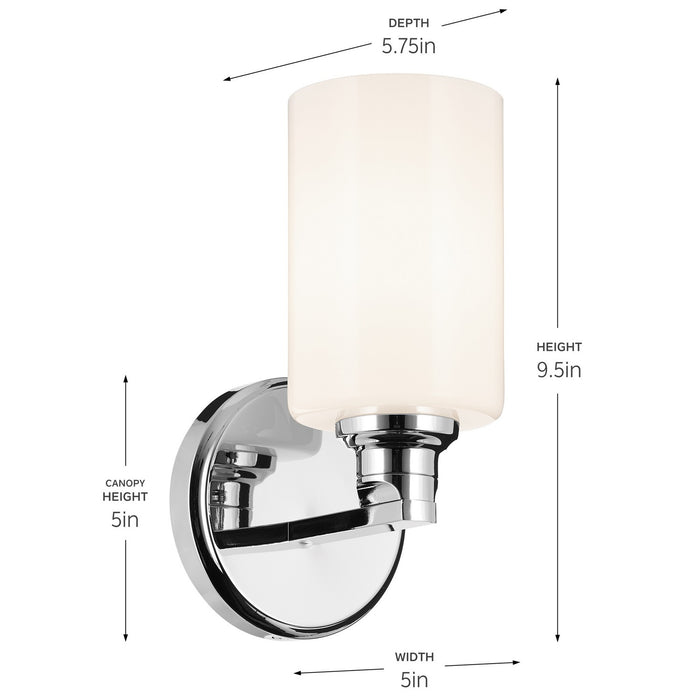 Myhouse Lighting Kichler - 55224CH - One Light Wall Sconce - Gioe - Chrome