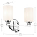 Myhouse Lighting Kichler - 55225CH - Two Light Bath - Gioe - Chrome