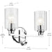 Myhouse Lighting Kichler - 55225CHFLU - Two Light Bath - Gioe - Chrome