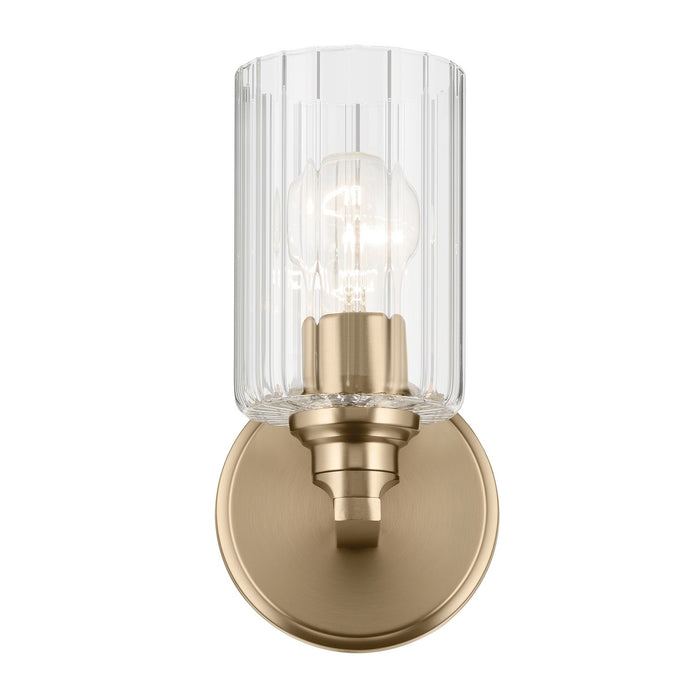 Myhouse Lighting Kichler - 55224CPZFLU - One Light Wall Sconce - Gioe - Champagne Bronze