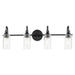 Myhouse Lighting Kichler - 55212BK - Four Light Bath - Kavi - Black