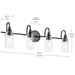 Myhouse Lighting Kichler - 55212BK - Four Light Bath - Kavi - Black