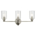 Myhouse Lighting Kichler - 55226NIFLU - Three Light Bath - Gioe - Brushed Nickel