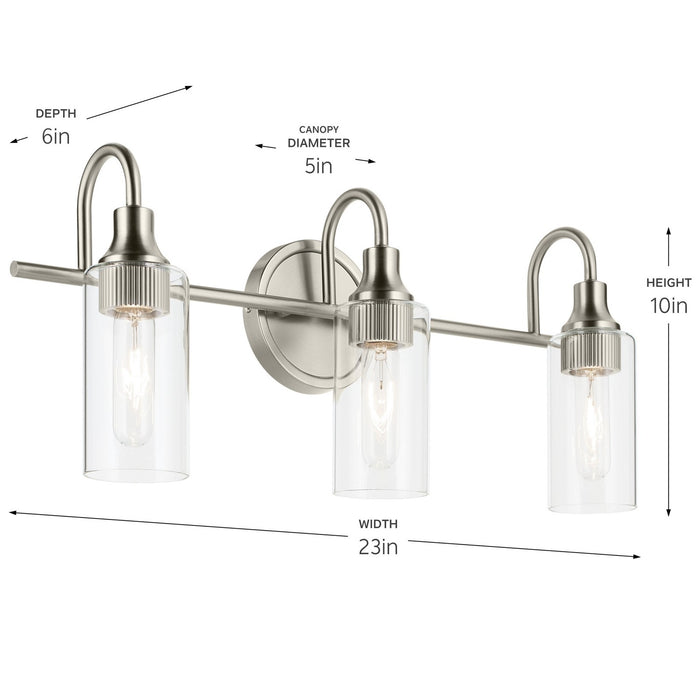 Myhouse Lighting Kichler - 55211NI - Three Light Bath - Kavi - Brushed Nickel