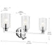 Myhouse Lighting Kichler - 55226CHFLU - Three Light Bath - Gioe - Chrome