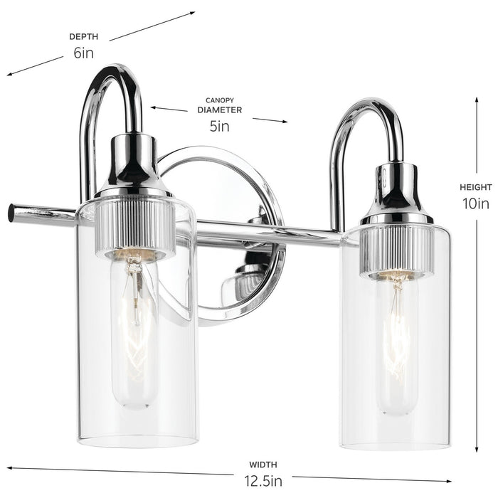 Myhouse Lighting Kichler - 55210CH - Two Light Bath - Kavi - Chrome