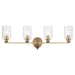 Myhouse Lighting Kichler - 55227CPZFLU - Four Light Bath - Gioe - Champagne Bronze