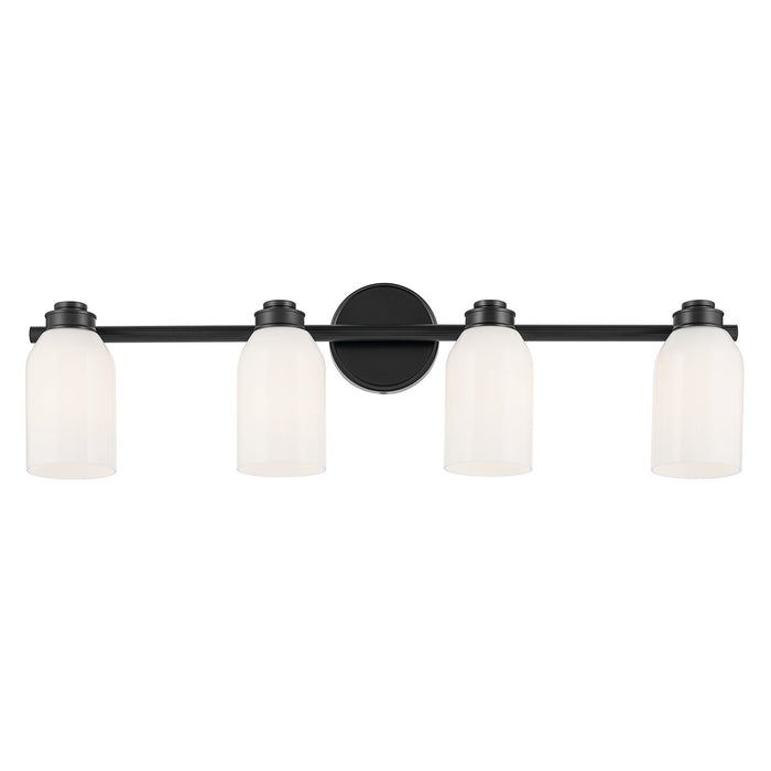 Myhouse Lighting Kichler - 55203BK - Four Light Bath - Shae - Black