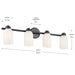 Myhouse Lighting Kichler - 55203BK - Four Light Bath - Shae - Black