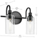 Myhouse Lighting Kichler - 55210BK - Two Light Bath - Kavi - Black