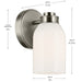 Myhouse Lighting Kichler - 55200NI - One Light Wall Sconce - Shae - Brushed Nickel