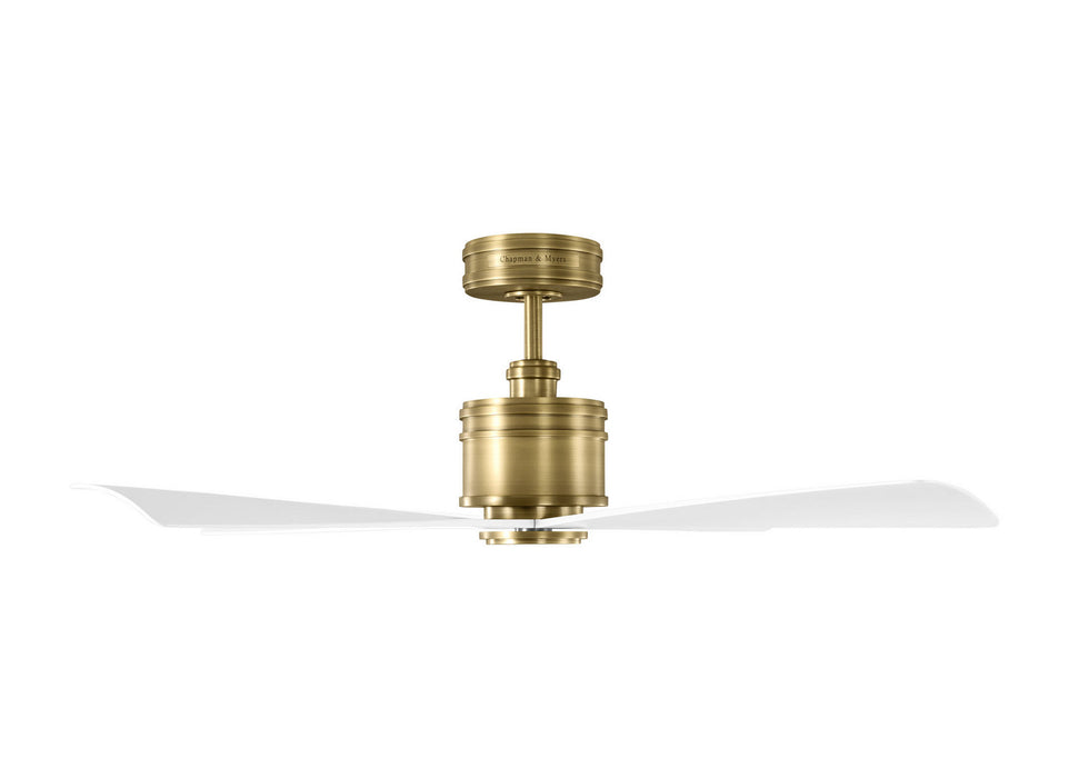 Myhouse Lighting Visual Comfort Fan - 4LNCR44HAB - 44"Ceiling Fan - Launceton 44 - Hand Rubbed Antique Brass