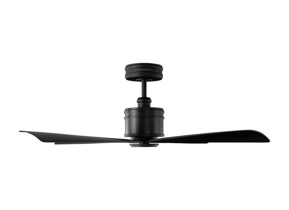 Myhouse Lighting Visual Comfort Fan - 4LNCR44MBK - 44"Ceiling Fan - Launceton 44 - Midnight Black