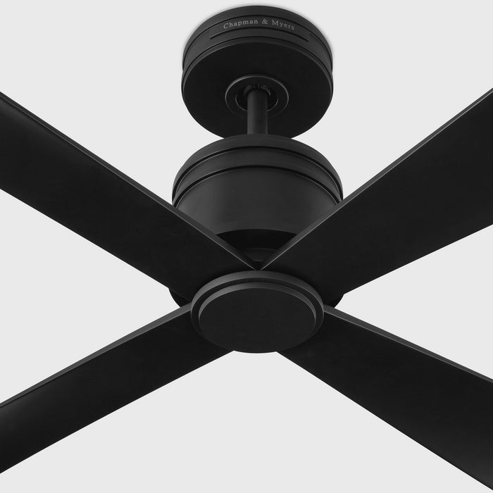 Myhouse Lighting Visual Comfort Fan - 4LNCR44MBK - 44"Ceiling Fan - Launceton 44 - Midnight Black