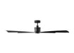 Myhouse Lighting Visual Comfort Fan - 4LNCR72MBK - 72"Ceiling Fan - Launceton 72 - Midnight Black