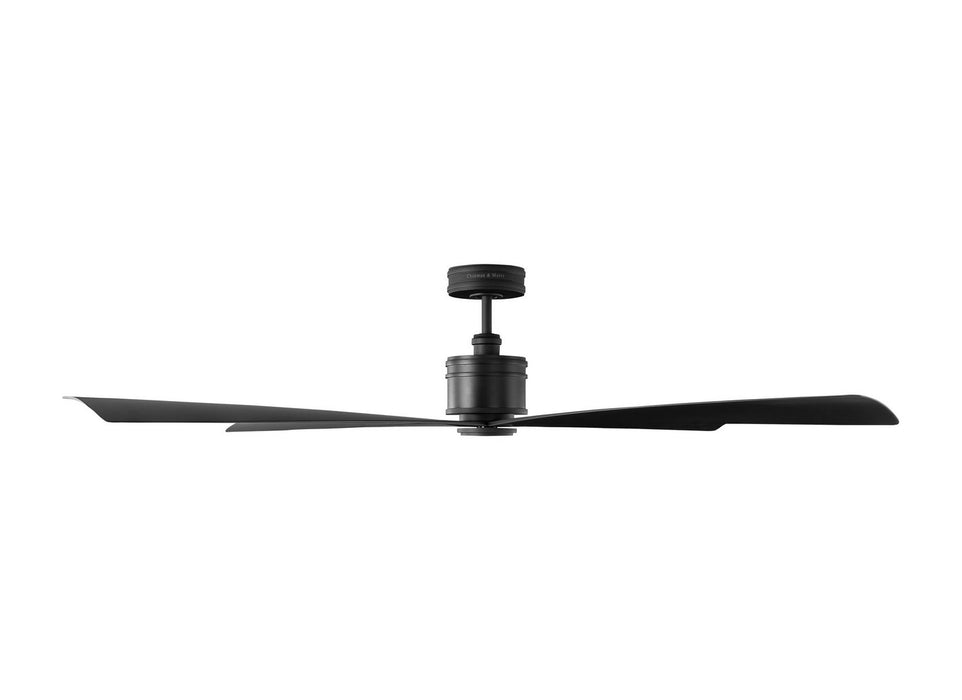 Myhouse Lighting Visual Comfort Fan - 4LNCR72MBK - 72"Ceiling Fan - Launceton 72 - Midnight Black