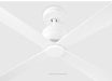 Myhouse Lighting Visual Comfort Fan - 4LNCR72RZW - 72"Ceiling Fan - Launceton 72 - Matte White
