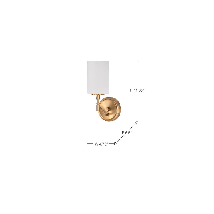 Myhouse Lighting Nuvo Lighting - 60-8201 - One Light Vanity - Liam - Burnished Brass