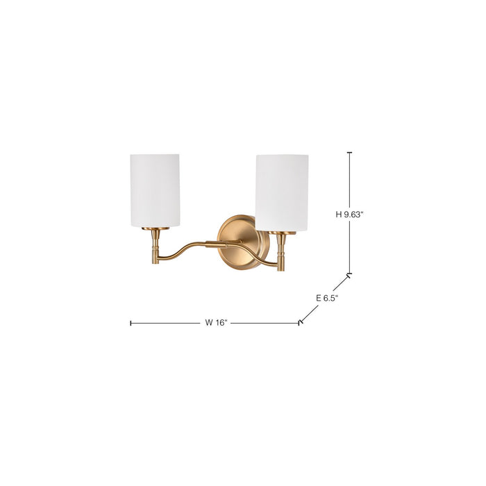 Myhouse Lighting Nuvo Lighting - 60-8202 - Two Light Vanity - Liam - Burnished Brass