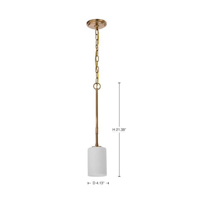 Myhouse Lighting Nuvo Lighting - 60-8205 - One Light Mini Pendant - Liam - Burnished Brass