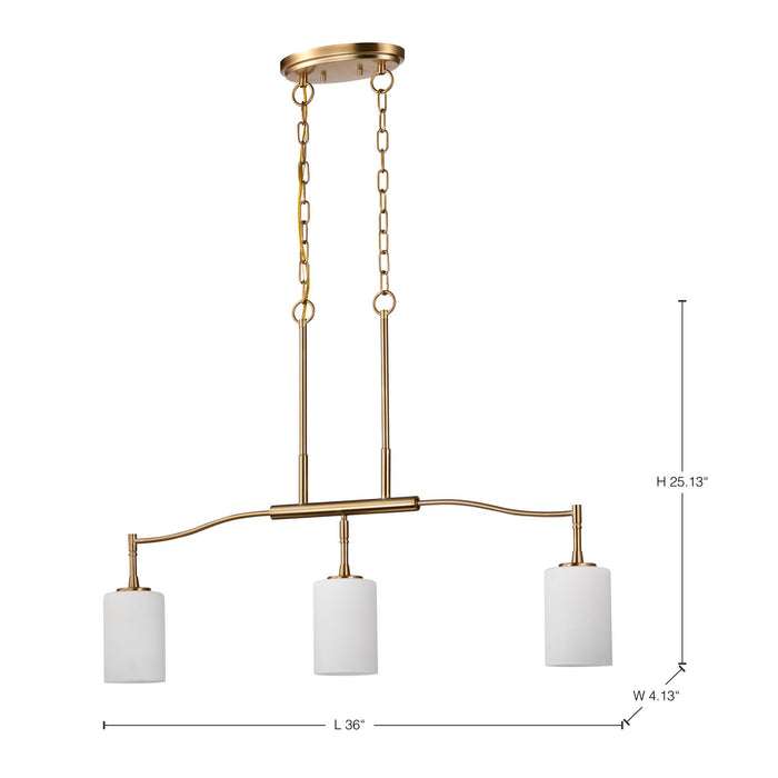 Myhouse Lighting Nuvo Lighting - 60-8208 - Three Light Pendant - Liam - Burnished Brass