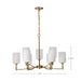 Myhouse Lighting Nuvo Lighting - 60-8209 - Nine Light Chandelier - Liam - Burnished Brass