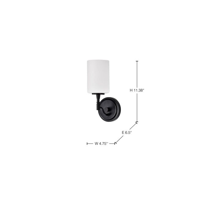 Myhouse Lighting Nuvo Lighting - 60-8211 - One Light Vanity - Liam - Matte Black