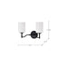 Myhouse Lighting Nuvo Lighting - 60-8212 - Two Light Vanity - Liam - Matte Black