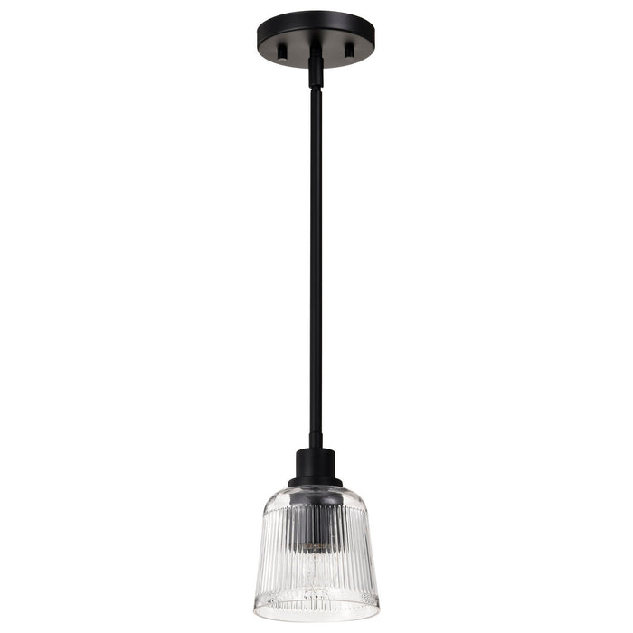 Myhouse Lighting Nuvo Lighting - 60-8605 - One Light Mini Pendant - Grayson - Matte Black