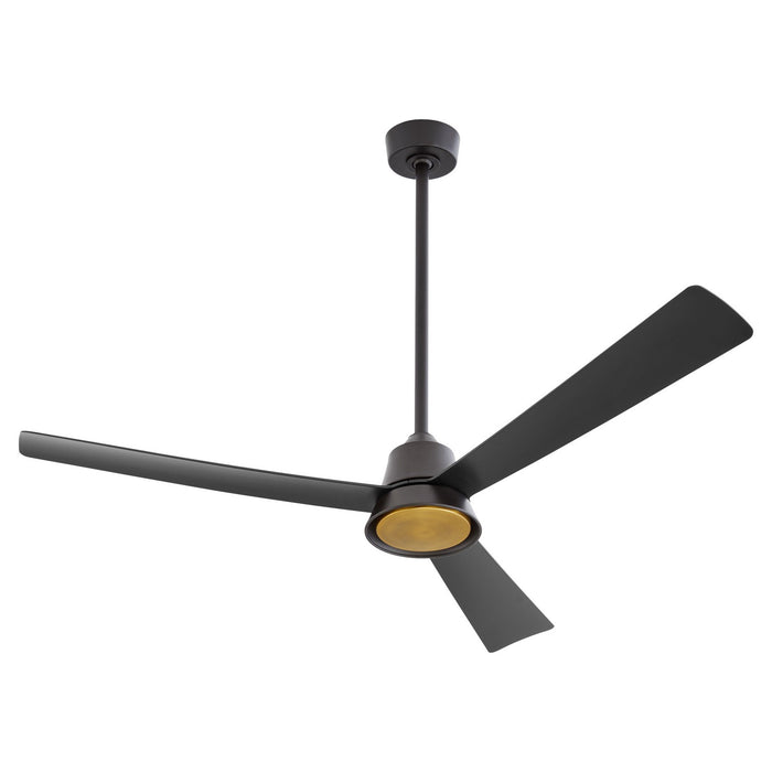 Myhouse Lighting Quorum - 15583-59 - 58"Patio Fan - Esquire - Matte Black