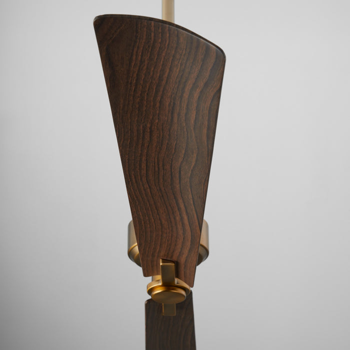 Myhouse Lighting Quorum - 30562-47 - 56"Patio Fan - Twain - Brushed Brass