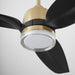 Myhouse Lighting Quorum - 34583-80 - 58"Patio Fan - Exodus - Aged Brass w/ MB downrod