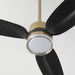 Myhouse Lighting Quorum - 34583-80 - 58"Patio Fan - Exodus - Aged Brass w/ MB downrod